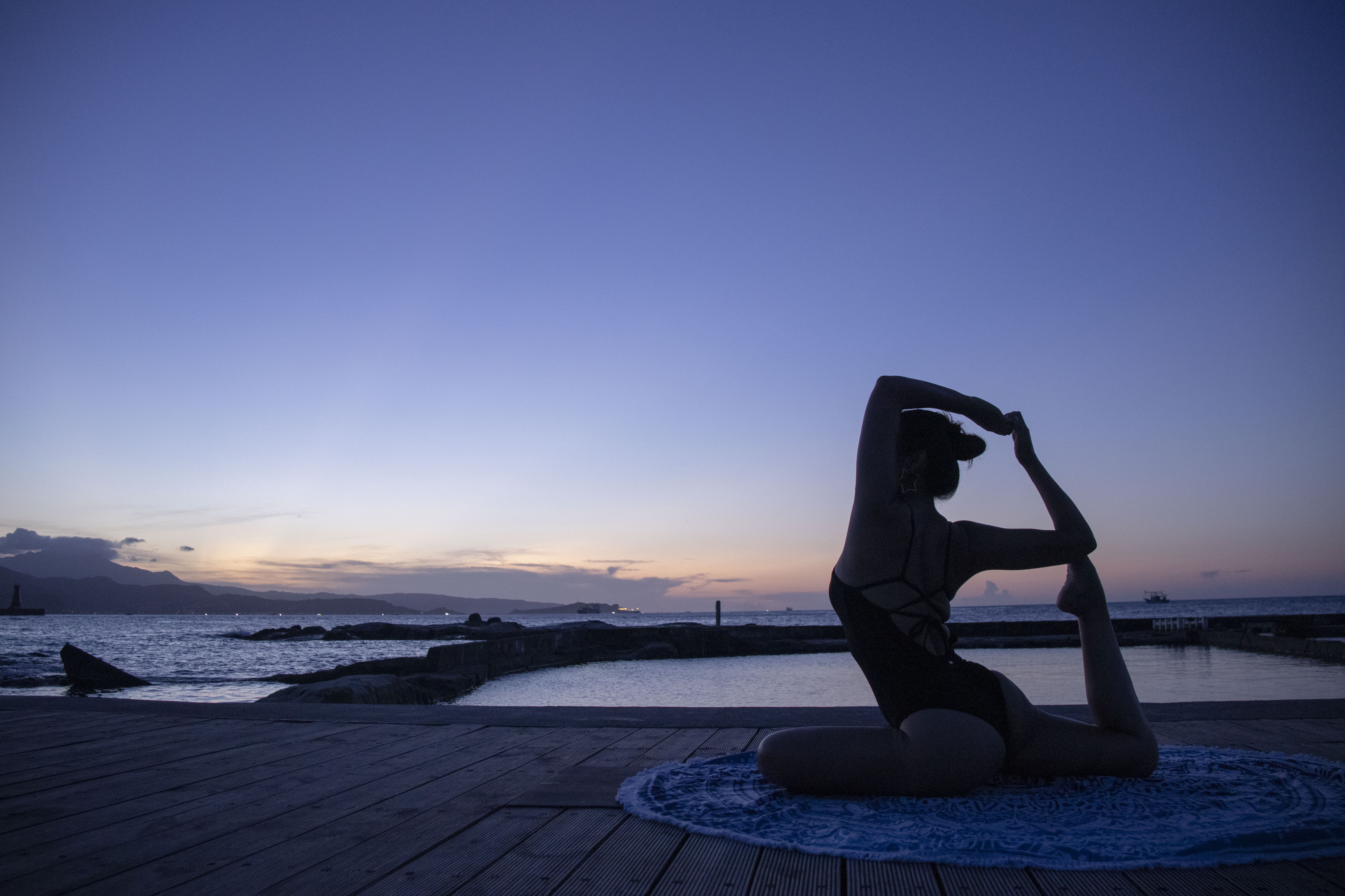 sunset yoga