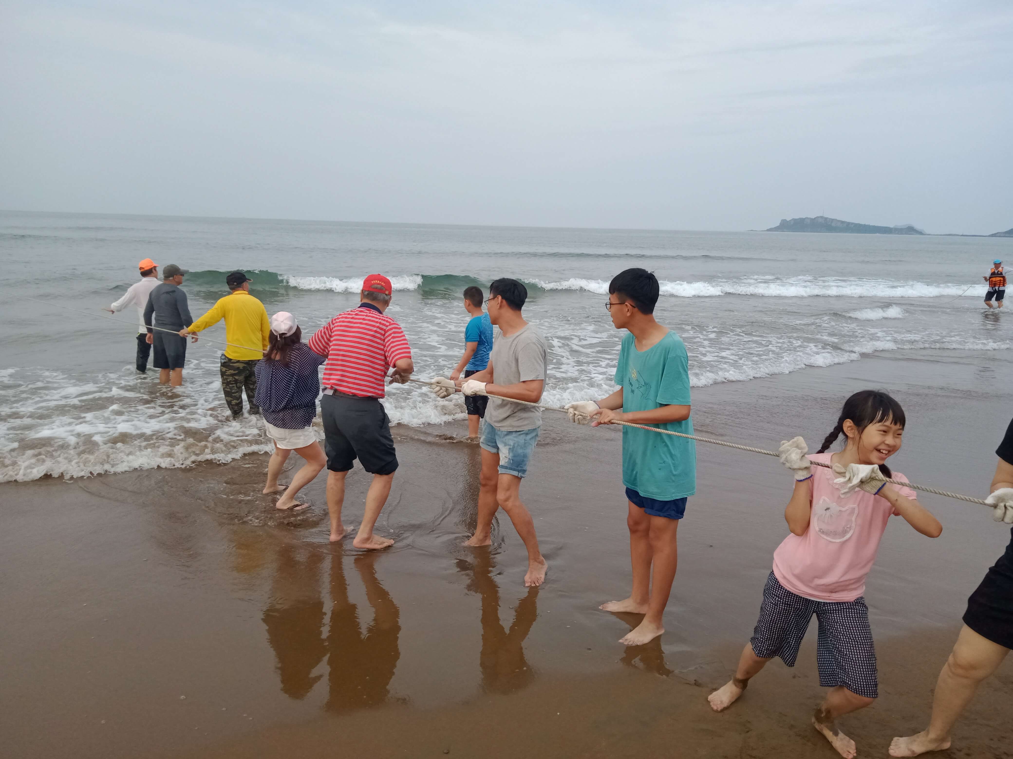 Beach-seine fishing