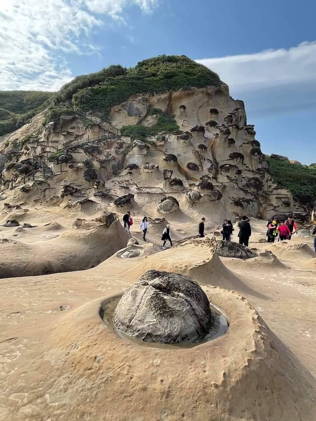 Yehliu Geopark interior landscape