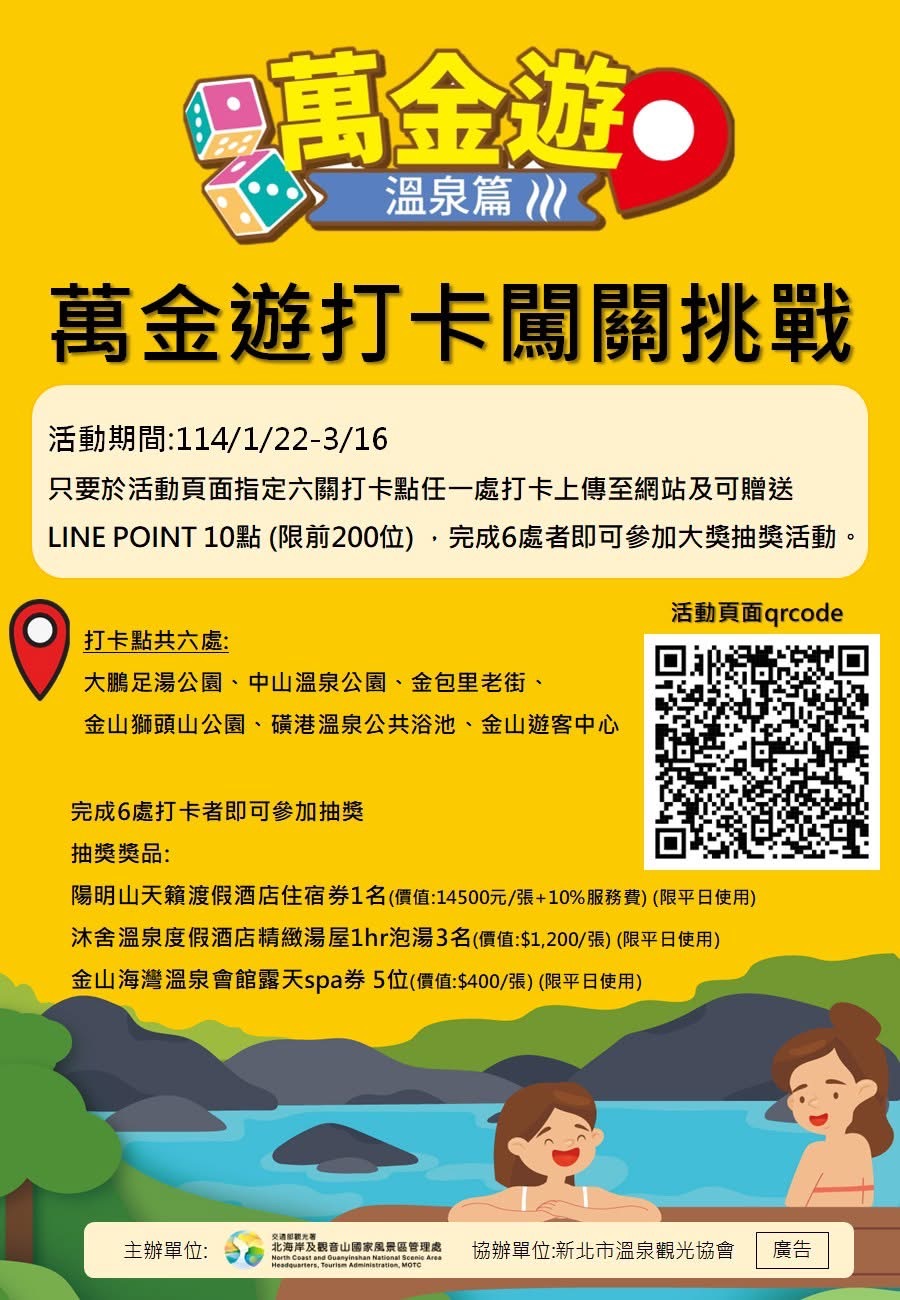 萬金遊打卡闖關挑戰