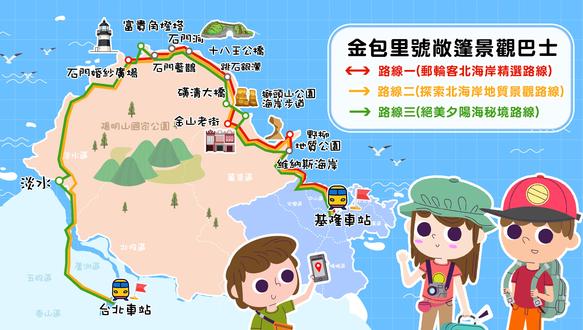 「金包里號」主題路線