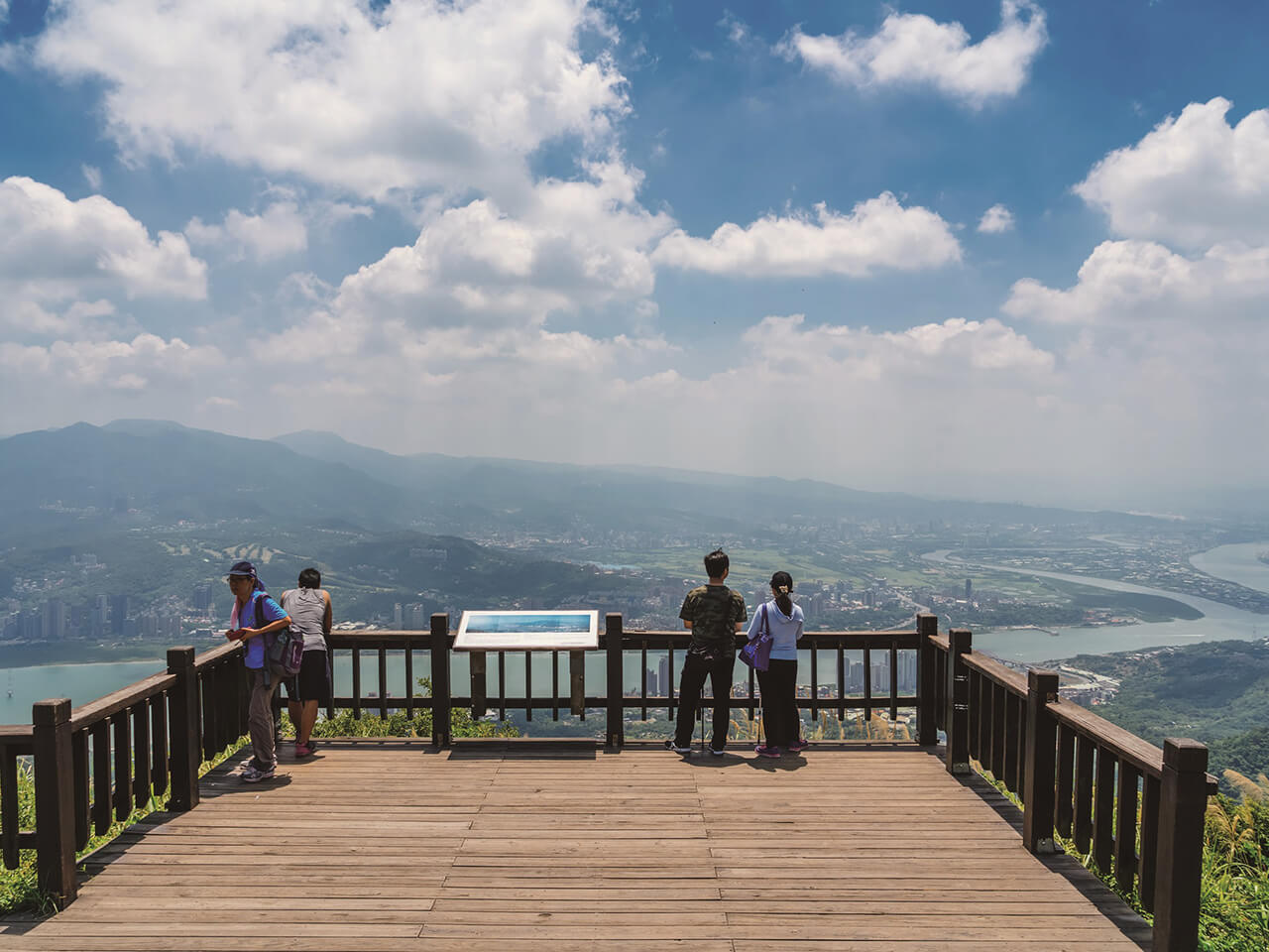 觀音山硬漢嶺景觀台眺望