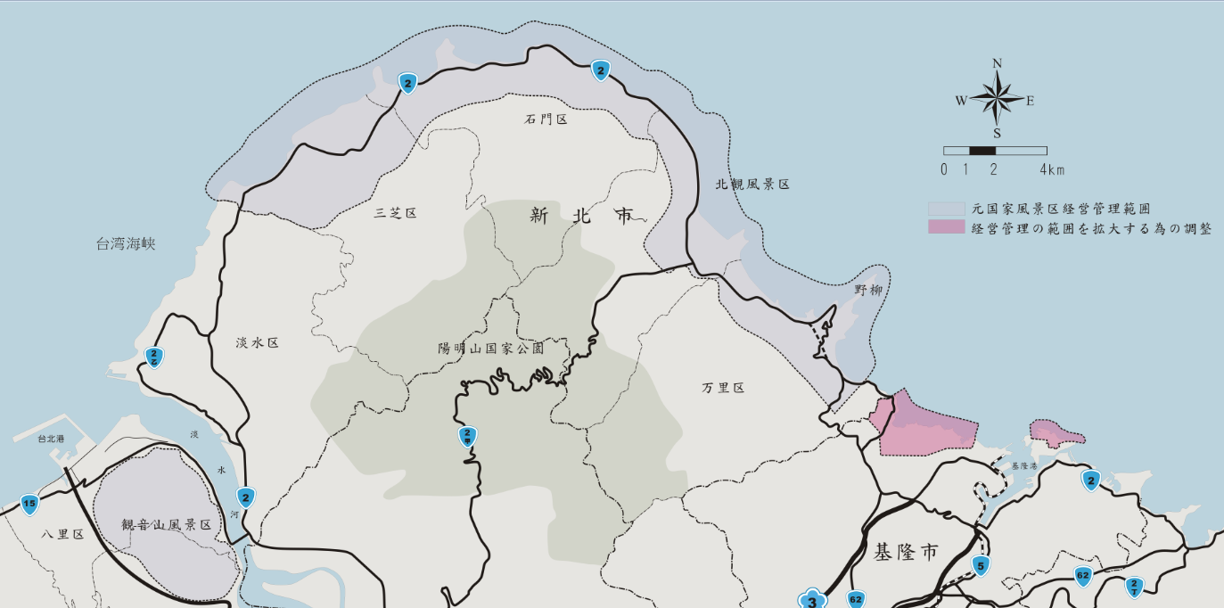 北海岸および観音山国家風景区地图