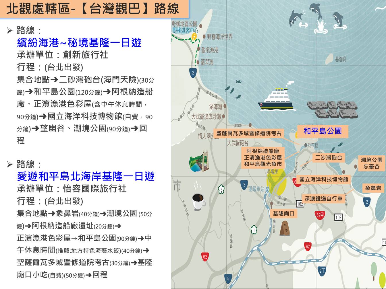 台灣觀巴-基隆和平島新路線