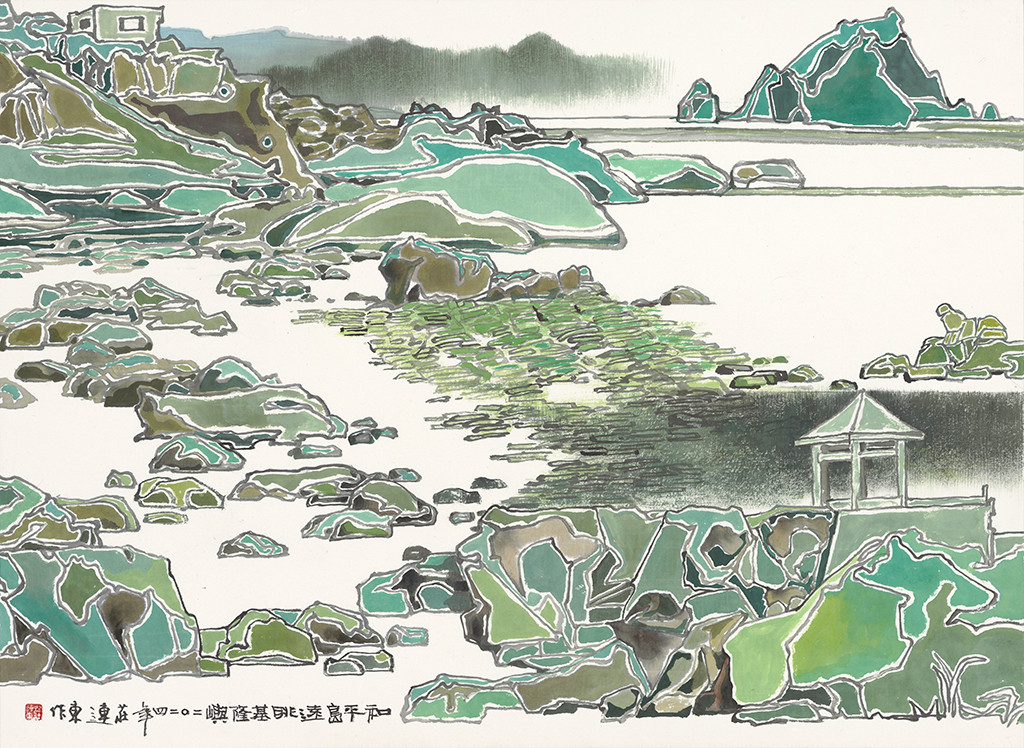 莊連東_和平島眺基隆嶼